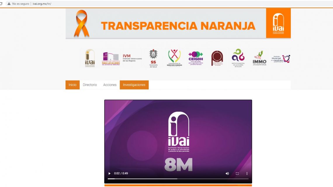 IVAI e instituciones presentan micrositio “Transparencia Naranja”