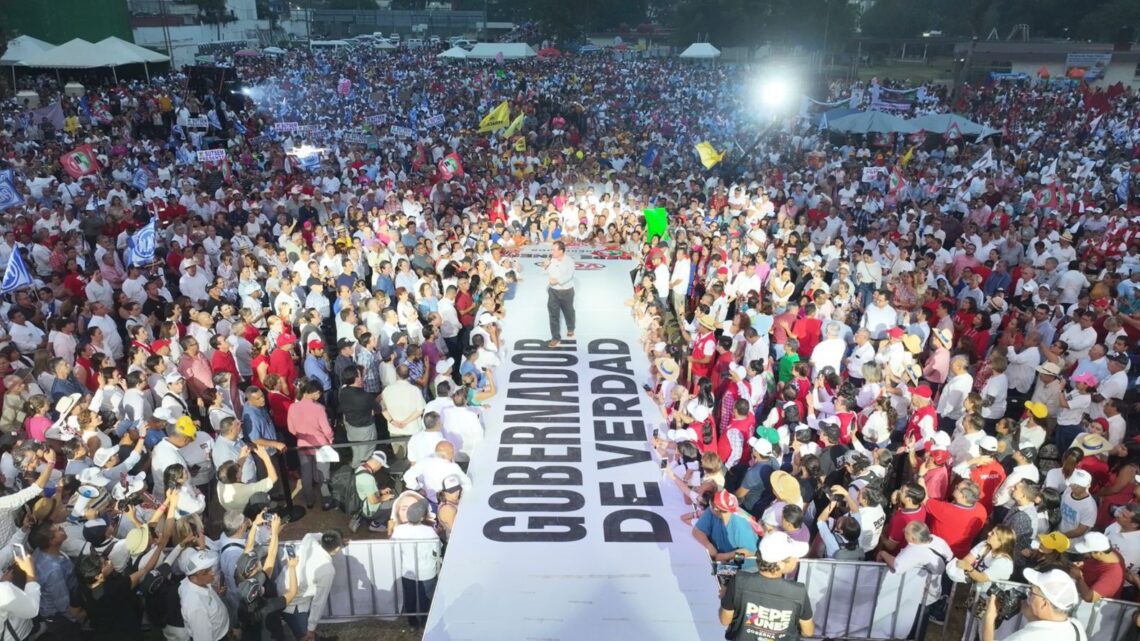 Desde Xalapa, Pepe Yunes cierra su campaña rumbo a la gubernatura